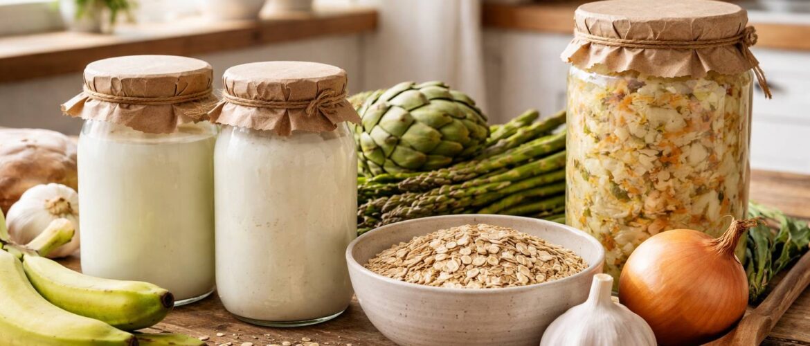 Prebióticos vs. probióticos: diferencias, beneficios y alimentos que los aportan
